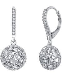 Genevive Jewelry - Silver Drop Earrings - Lyst