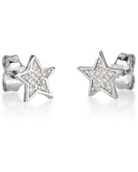 Reiss - 14K 0.11 Ct. Tw. Diamond Earrings - Lyst