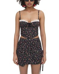 For Love & Lemons - Camille Mini Skirt - Lyst