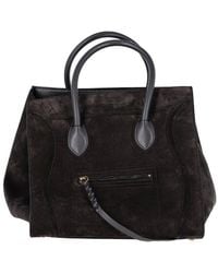 Celine - Suede Luggage Phantom Medium Bag (Authentic Pre-Loved) - Lyst