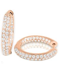Sabrina Designs - 14k Rose Gold 1.00 Ct. Tw. Diamond Hoops - Lyst