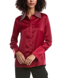 Joseph Ribkoff - Rhinestones Collar Top - Lyst