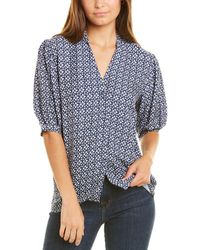 Garrie B - Moss Crepe Top - Lyst