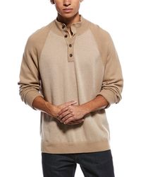 Vince - Birdseye Wool & Cashmere-Blend Mock Sweater - Lyst