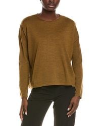 Eileen Fisher - Crewneck Wool Sweater - Lyst