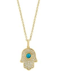 Effy Fine Jewelry - 14K 0.43 Ct. Tw. Diamond & Necklace - Lyst