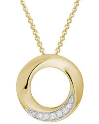 Diamond Select Cuts - 14K Diamond Necklace 0.06 Ct - Lyst