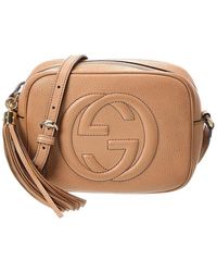 Gucci - Camelia Pebbled Calfskin Leather Small Soho Disco Bag (authentic Pre-loved) - Lyst