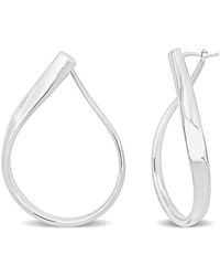 Italian Gold - 14k Twisted Hoops - Lyst