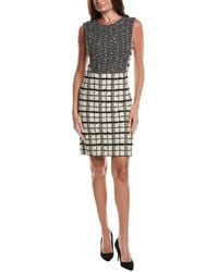 St. John - Tweed Wool-Blend Mini Dress - Lyst