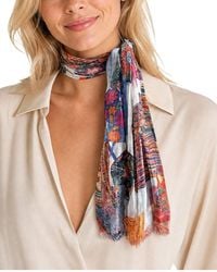 Blue Pacific - Italian Handbags Silk-Blend Neckerchief - Lyst