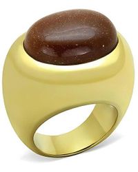 Alamode Jewelry - Plated Stainless Steel Ring - Lyst
