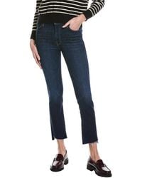 Mother - The Mid-Rise Dazzler Ankle Step Fray Off Limits Jean - Lyst