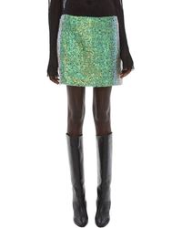 Helmut Lang - Relaxed Fit Sequin Mini Skirt - Lyst