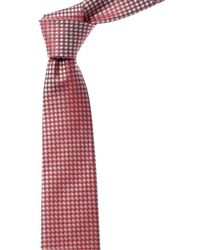 Mens Accessories Ties Tie Bar The Rivington Dots Silk & Linen-blend Tie in Red for Men 