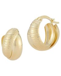 Ember Fine Jewelry - 14k Bold Double Hoops - Lyst