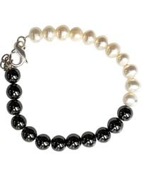 jean claude - Silver 6-8mm Pearl Bracelet - Lyst