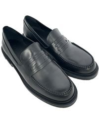 Fendi - Calfskin Leather Frame Slip-On Loafer (Authentic Pre-Loved) - Lyst