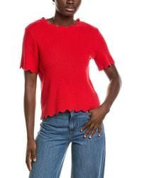 Cece - Pointelle Sweater - Lyst