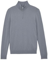 Reiss - Blackhall Half Zip Fun Wool Sweater - Lyst