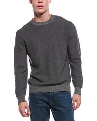 Vince - Geo Jacquard Wool & Cashmere Crewneck Sweatshirt - Lyst