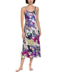 Natori - Deco Satin Nightgown - Lyst