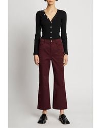 Proenza Schouler - Twill Cropped Pant - Lyst