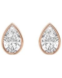 Lab Grown Diamonds - 14K Rose 2.00 Ct. Tw. Lab-Grown Diamond Studs - Lyst