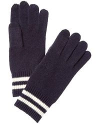 Phenix - Double Stripe Cuff Touch Tech Cashmere Gloves - Lyst