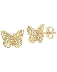 Ember Fine Jewelry - 14k Butterfly Studs - Lyst