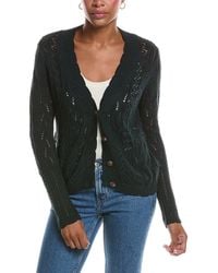 Autumn Cashmere - Stitchery Patchwork V-Neck Cardigan - Lyst
