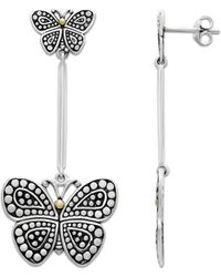 Samuel B. - 18k & Silver Butterfly Earrings - Lyst