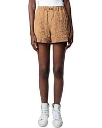 Zadig & Voltaire - Paxi Daim Froisse Short - Lyst