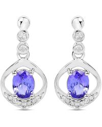 Diana M. Jewels - Fine Jewelry 14k 0.76 Ct. Tw. Diamond & Tanzanite Dangle Earrings - Lyst
