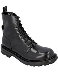 McQueen - Worker Leather Boot - Lyst