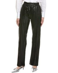 Helmut Lang - Pleat Leather Car Trouser - Lyst