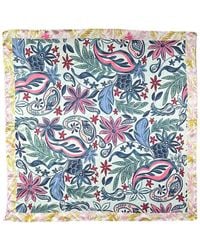 Nicole Miller - Satin Paisley Square Scarf - Lyst
