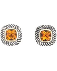 David Yurman - Cable Collection 14K & Citrine Earrings (Authentic Pre- Owned) - Lyst