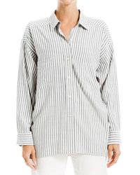 Max Studio - Woven Shirt With Collar - Lyst