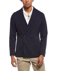 Officine Generale - Officine Generale Leon Seersucker Jacket - Lyst
