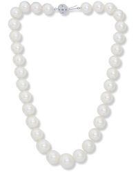Diana M. Jewels - Fine Jewelry 14k 0.60 Ct. Tw. Diamond 15mm Pearl Necklace - Lyst