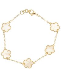 Juvell - 18K Plated Clover Bracelet - Lyst