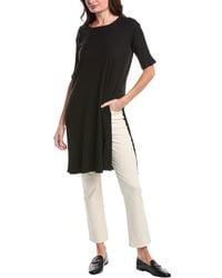 Eileen Fisher - High Slit Long Top - Lyst