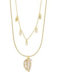 Savvy Cie - Cz Stackable Necklace - Lyst