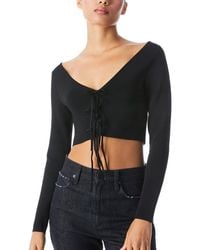 Alice + Olivia - Sharee 2-Way Cropped Pullover - Lyst