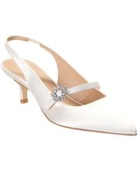 Stuart Weitzman - Aura Mary Jane Satin Slingback Pump - Lyst