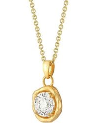 Reiss - 14K 2.01 Ct. Tw. Lab-Grown Diamond Pendant Slide Necklace - Lyst