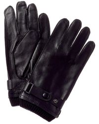Bruno Magli - Wool-blend & Leather Gloves - Lyst