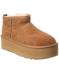 UGG - Classic Ultra Mini Suede Platform Boot - Lyst