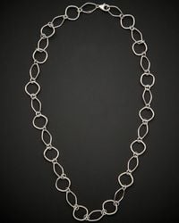Italian Gold - 14k Open Fancy Link Necklace - Lyst